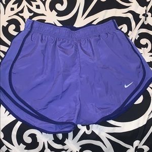 Purple Nike dri fit shorts